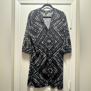 Banana Republic Women’s Geometric Patterned Tunic Dress size Medium